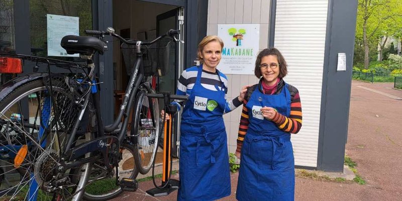Vélo réparé à l'atelier Makabane