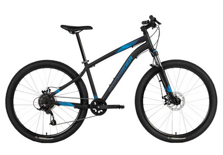 Vélo tout terrain (VTT) à pneus larges et crantés
